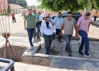 رئيس جهاز مدينة الشيخ زايد تتفقد سير العمل بمأخذ محطة مياه الشرب بمنطقة برقاش