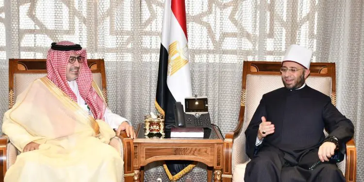 وزير الأوقاف يستقبل سفير المملكة العربية السعودية بالقاهرة والوفد المرافق له