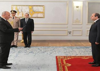 السيسي يشهد أداء اليمين القانونية للمستشار عبد الرزاق محمود شعيب رئيساً لهيئة قضايا الدولة