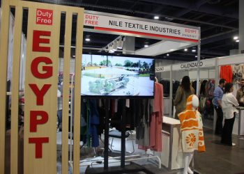 “النيل للصناعات النسجية” تشارك في أكبر معرض للملابس فى لاس فيجاس بأمريكا