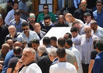 تشييع جنازة نجل محمود طاهر من مسجد حسن الشربتلى بالتجمع الخامس