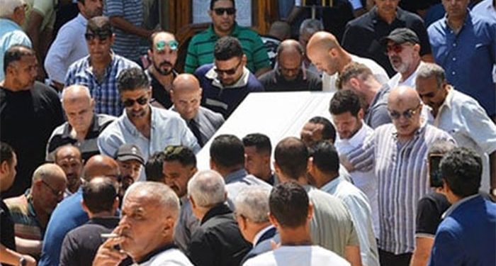 تشييع جنازة نجل محمود طاهر من مسجد حسن الشربتلى بالتجمع الخامس