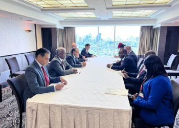 وزير الخارجية يلتقى مع وزير خارجية كوت ديفوار على هامش مؤتمر التيكاد