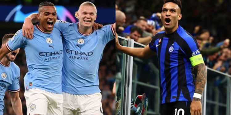 مانشستر سيتي يواجه إنتر ميلان فى دوري أبطال أوروبا