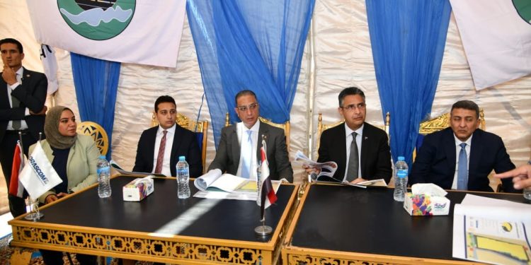 وزير التموين ومحافظ الفيوم  يتفقدان  أعمال تنفيذ مشروع  المستودع الاستراتيجي بمحافظة الفيوم