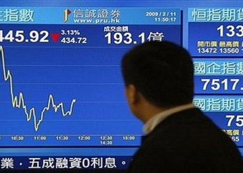 تراجع الأسهم الآسيوية بعد الهبوط العنيف لوول ستريت