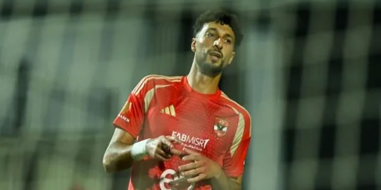 وسام أبو علي يتقدم للأهلي فى مرمى الزمالك بالسوبر من ركلة جزاء