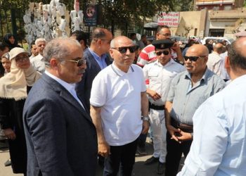 محافظ القاهرة يتفقد ميدان المحطة بحلوان لمتابعة رفع الإشغالات