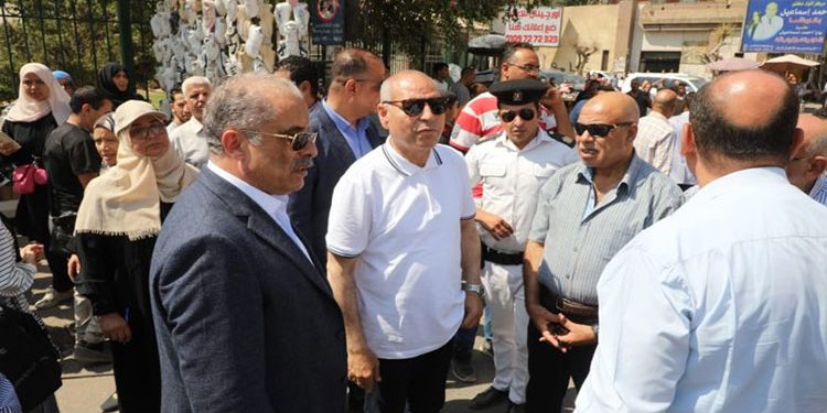 محافظ القاهرة يتفقد ميدان المحطة بحلوان لمتابعة رفع الإشغالات