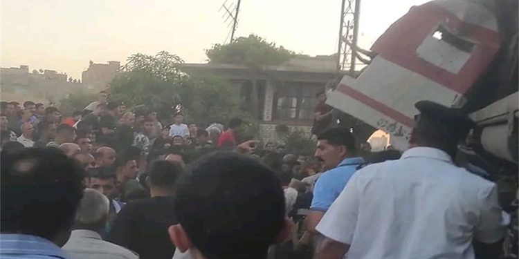 وزيرة التضامن الاجتماعي تتابع حادث تصادم قطارين محافظة الشرقية
