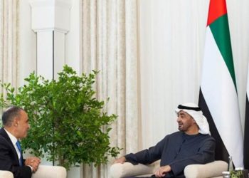 وزير الخارجية يلتقي مع رئيس دولة الإمارات العربية المتحدة
