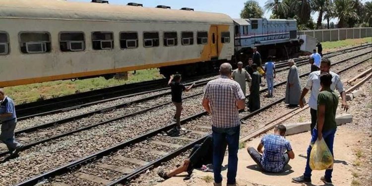 مصرع شخص صدمه قطار أثناء عبوره السكة الحديد بطوخ فى القليوبية