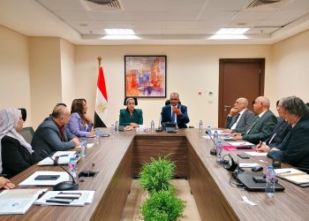 نائبا وزير الإسكان ومحافظ جنوب سيناء يناقشان خطة إعادة تأهيل ورفع كفاءة محطة معالجة الصرف الصحي بمدينة دهب