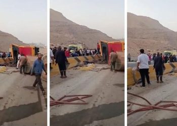 وزارة الصحة: ارتفاع عدد ضحايا حادث أتوبيس الجلالة لـ 12 متوفيا و33 مصابًا