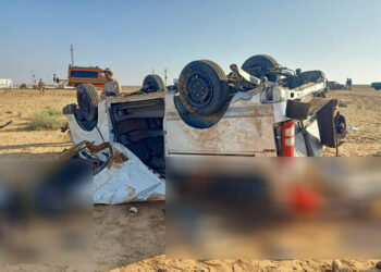 إصابة 5 أشخاص في حادث تصادم ببني سويف