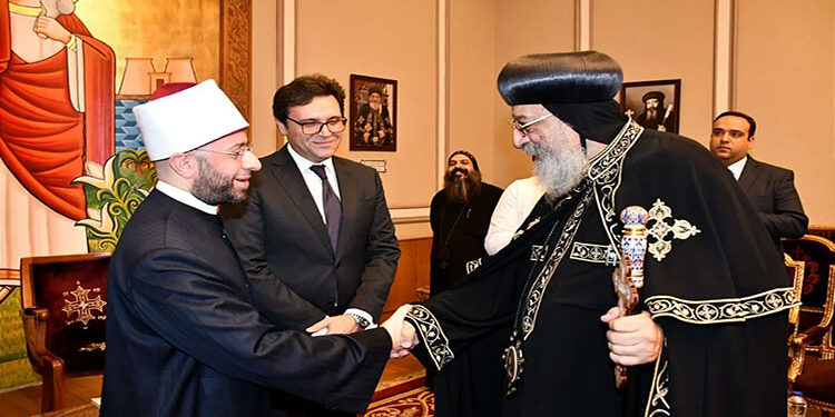 تفاصيل لقاء البابا تواضروس بوزيري الثقافة والأوقاف