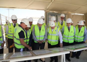 المحطات النووية تعلن انتهاء تركيب المستوى الاول لمبنى الاحتواء الداخلي لمبنى المفاعل بالوحدة النووية الثانية