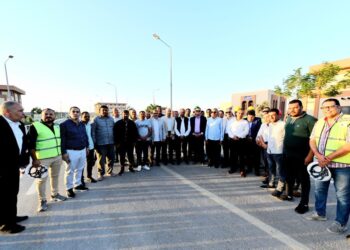 وزير الإسكان ومحافظ المنيا يتفقدان سير العمل بمحطتى تنقية مياه الشرب ومعالجة الصرف الصحى بمدينة المنيا الجديدة