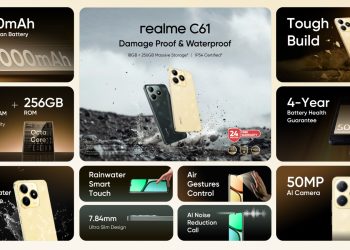 ريلمى تكشف عن هاتف realme C61 .. الأكثر متانة في فئته