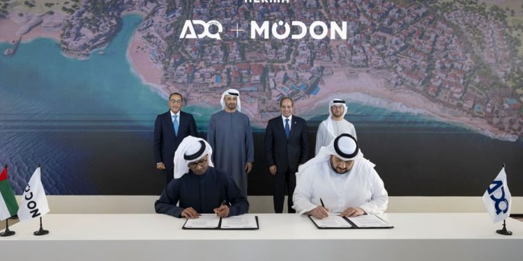  القابضة (ADQ) تُعين “مُدن” مطوراً رئيسياً لمشروع «رأس الحكمة» في مصر