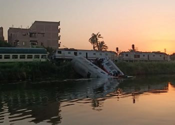 رفع حالة الطوارئ بالمستشفيات  المنيا لعلاج المصابين بعد حادث تصادم قطاري السكة الحديد