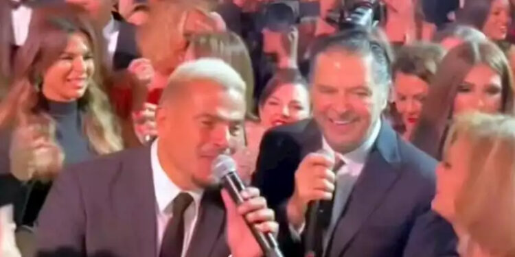 عمرو دياب يشعل حفل زفاف ابنة هشام طلعت مصطفى