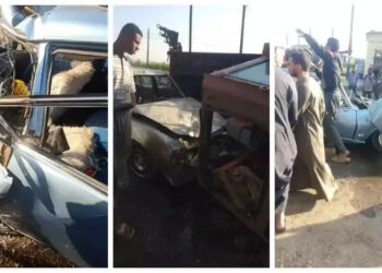 إصابة 5 أشخاص في تصادم جرار زراعي وسيارة بقنا