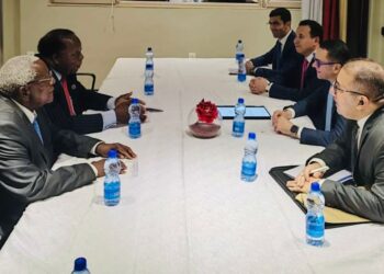 وزير الاستثمار يلتقي المبعوث الخاص لرئيس الجمهورية الزامبي على هامش القمة الثالثة والعشرين لتجمع الكوميسا