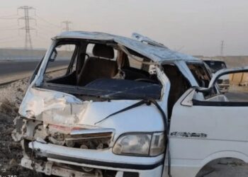 إصابة 21 شخصا فى حادث تصادم بصحراوى البحيرة