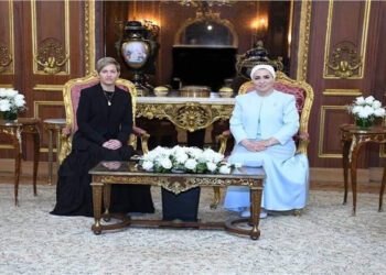 السيدة انتصار السيسى تستقبل قرينة رئيس جمهورية كولومبيا