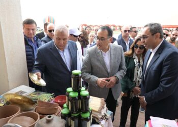 رئيس الوزراء يتفقد القرية التراثية بالخارجة ومعرض “أيادي مصر”