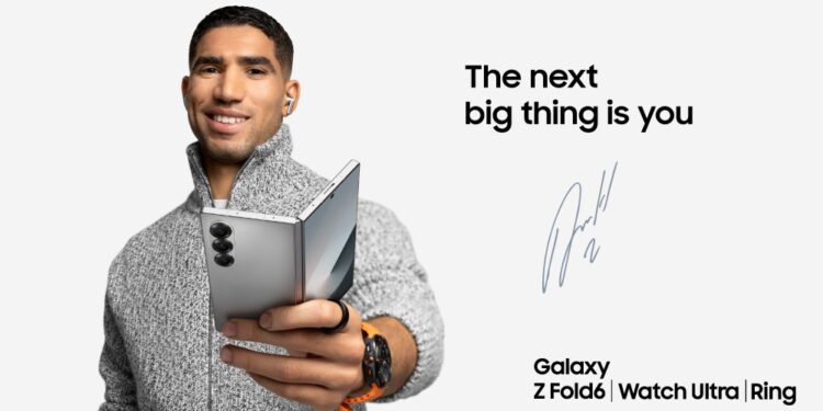 سامسونج تعلن عن اختيار لاعب كرة القدم الدولي أشرف حكيمي سفيراً لها لأجهزة Galaxy