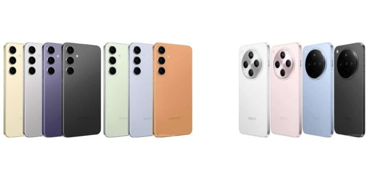 Oppo Find X8 و Galaxy S24