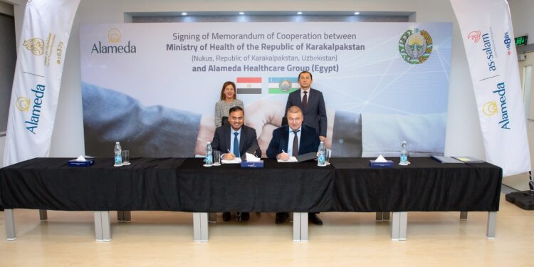 مجموعة «ألاميدا للرعاية الصحية» توقع مذكرة تفاهم مع وزارة الصحة بجمهورية كاراكالباكستان