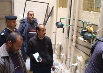 جهاز مدينة دمياط الجديدة يشُن حملة مكبرة لإزالة وصلات مياه الخلسة وتحصيل المتأخرات