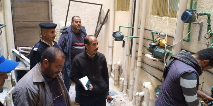 جهاز مدينة دمياط الجديدة يشُن حملة مكبرة لإزالة وصلات مياه الخلسة وتحصيل المتأخرات