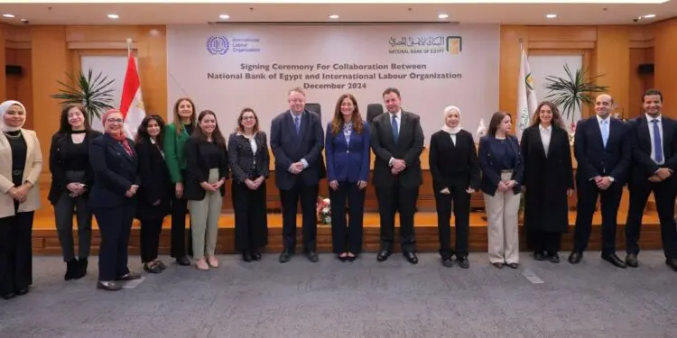 البنك الأهلي يوقع بروتوكول تعاون مع منظمة العمل الدولية..لدعم المشروعات الصغيرة والمتوسطة