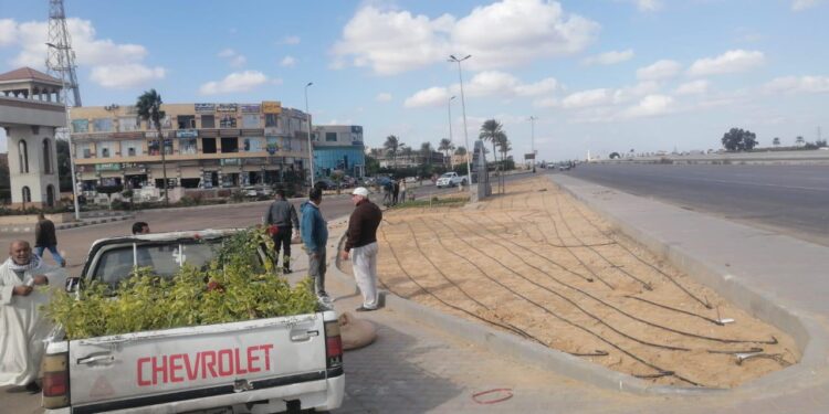 حملة لضبط وصلات المياه الخلسة بالنوبارية الجديدة..واستكمال أعمال التجميل بالمدينة