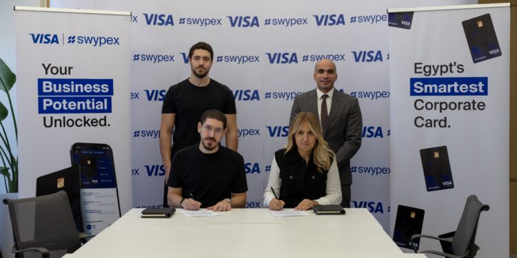 فيزا وسوايب اكس توقعان اتفاقية شراكة لتطوير إدارة المعاملات المالية للشركات في مصر