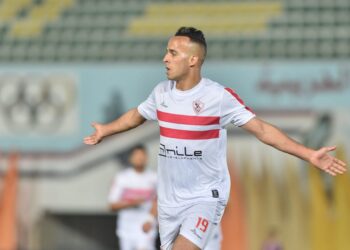 ناصر منسي يسجل الهدف الأول للزمالك في شباك الاتحاد السكندري