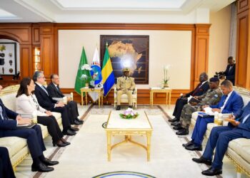 وزير الخارجية والهجرة يلتقي مع الرئيس الجابوني خلال زيارته إلى ليبرفيل