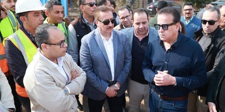 وزير الصحة ومحافظ المنوفية يتفقدان مشروع إنشاء مركز أورام منوف