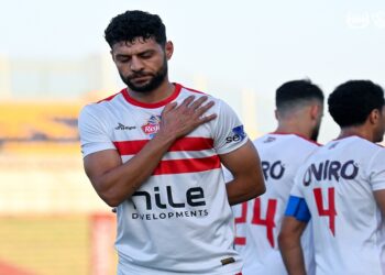 مصطفى شلبي يتقدم للزمالك فى شباك إنيمبا النيجيري بالدقيقة 29