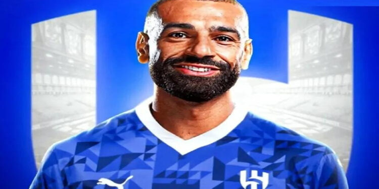تركي ال الشيخ ينشر محمد صلاح بقميص الهلال السعودي