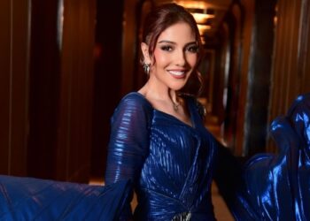 شاهد الآن.. مي كساب تحتفل برأس السنة الجديدة مع أوكا بإطلالة مميزة