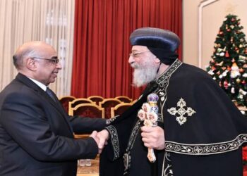 وزير العدل يزور الكاتدرائية للتهنئة بعيد الميلاد المجيد