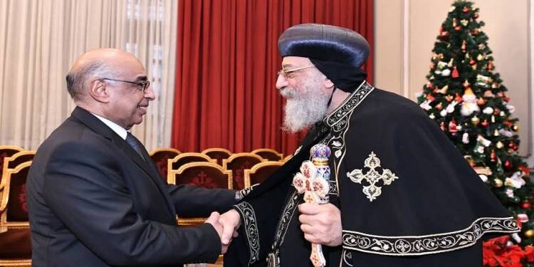 وزير العدل يزور الكاتدرائية للتهنئة بعيد الميلاد المجيد