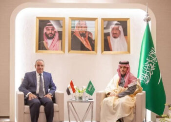 لقاء ثنائي بين وزير الخارجية والهجرة ونظيره السعودي على هامش الاجتماعات الخاصة بسوريا في الرياض