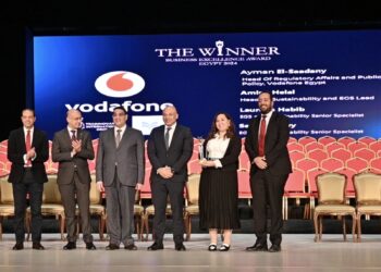 ڤودافون مصر تحصد جائزة التميز في الأعمال تقديرًا لنموذجها الرائد في التنمية المستدامة