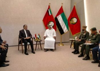 وزير الدولة للإنتاج الحربى  يلتقى وزير الدولة لشؤون الدفاع الإماراتى